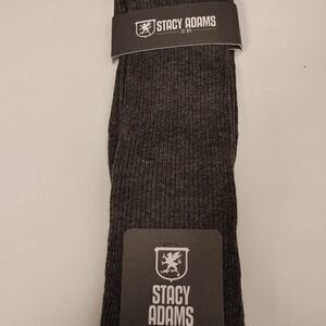 MEN'S STACY ADAMS POLY COTTON RIB DRESS SOCK 8-13